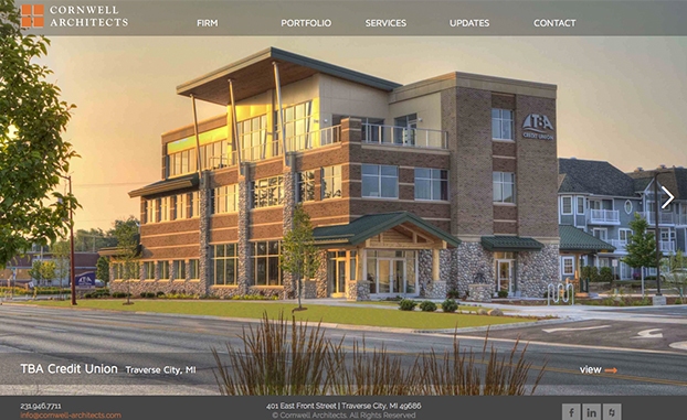 reponsive website design architect