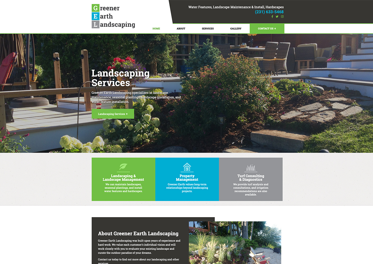 Greener Earth Landscaping Website