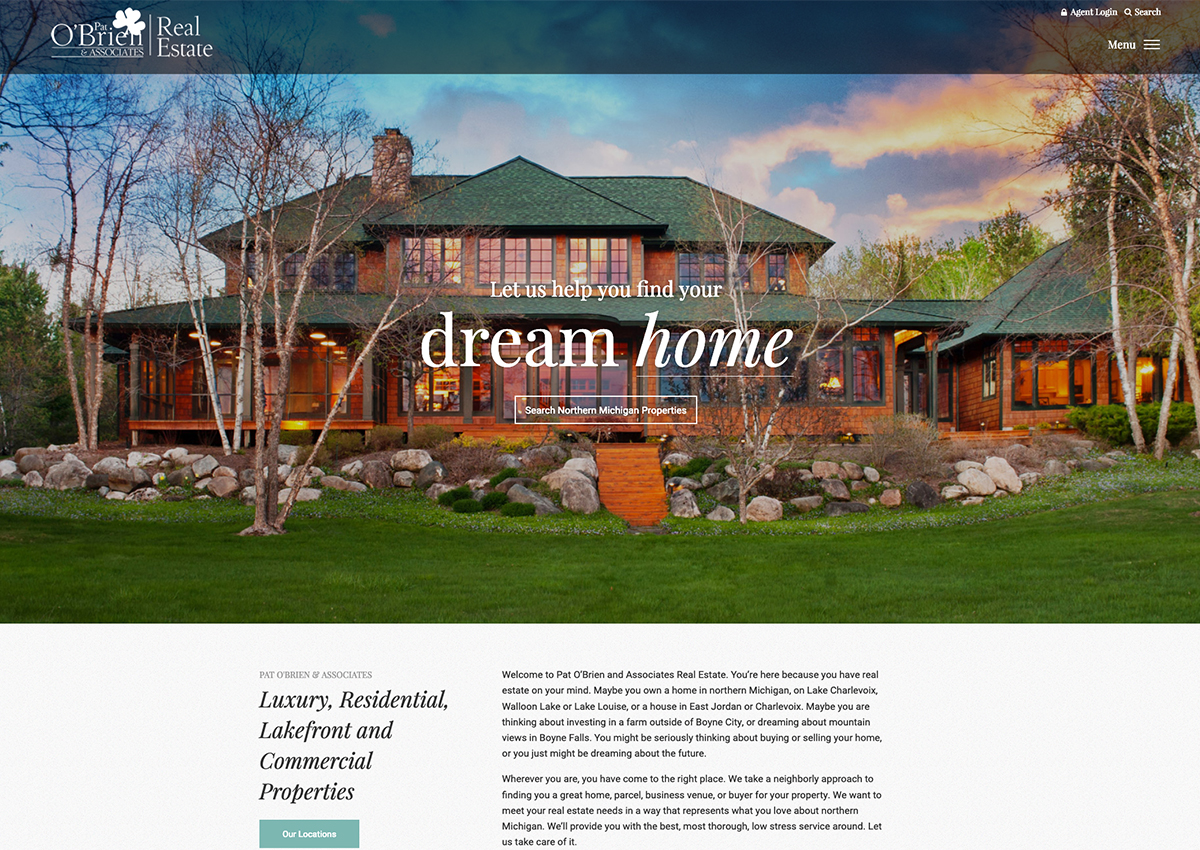 Pat O'Brien & Associates Real Estate Website