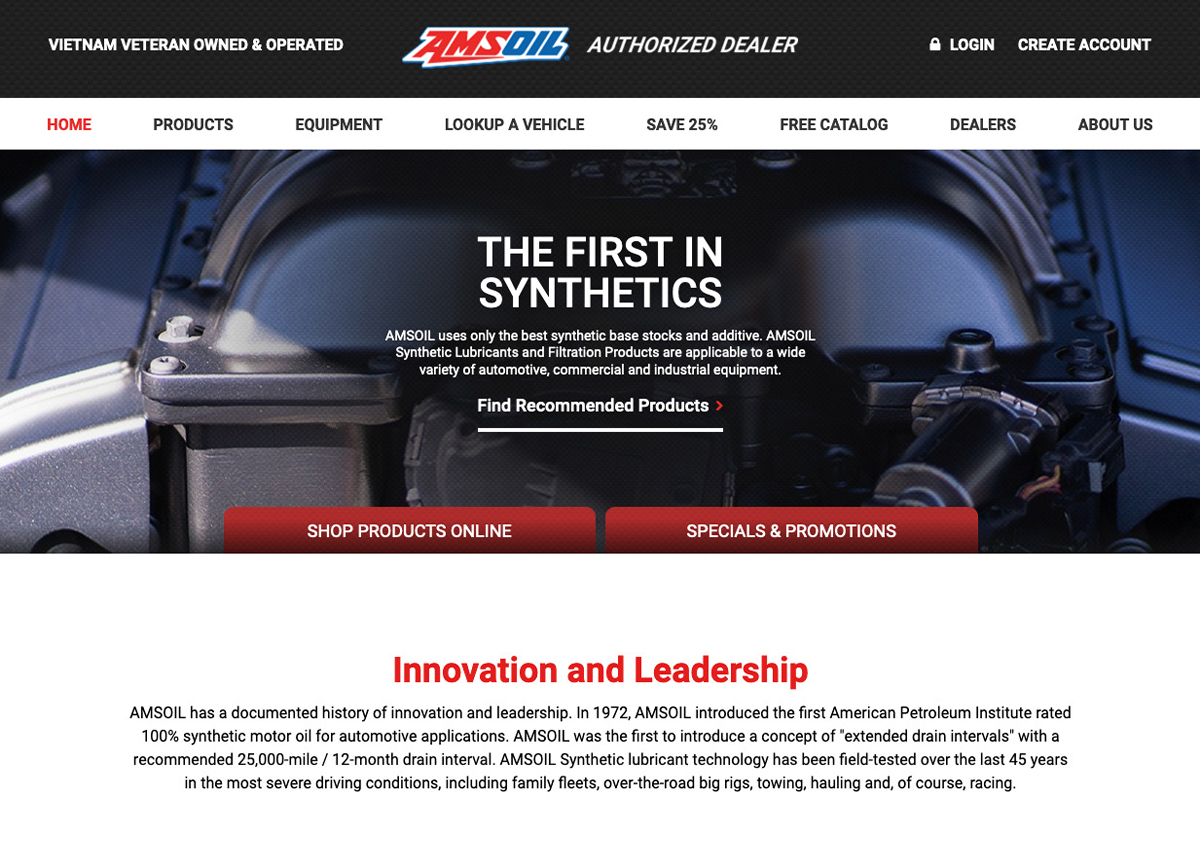 Superior Synthetic Oil website