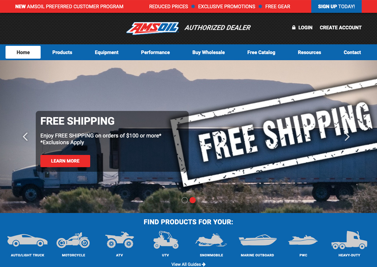 Performance Oil Technology website