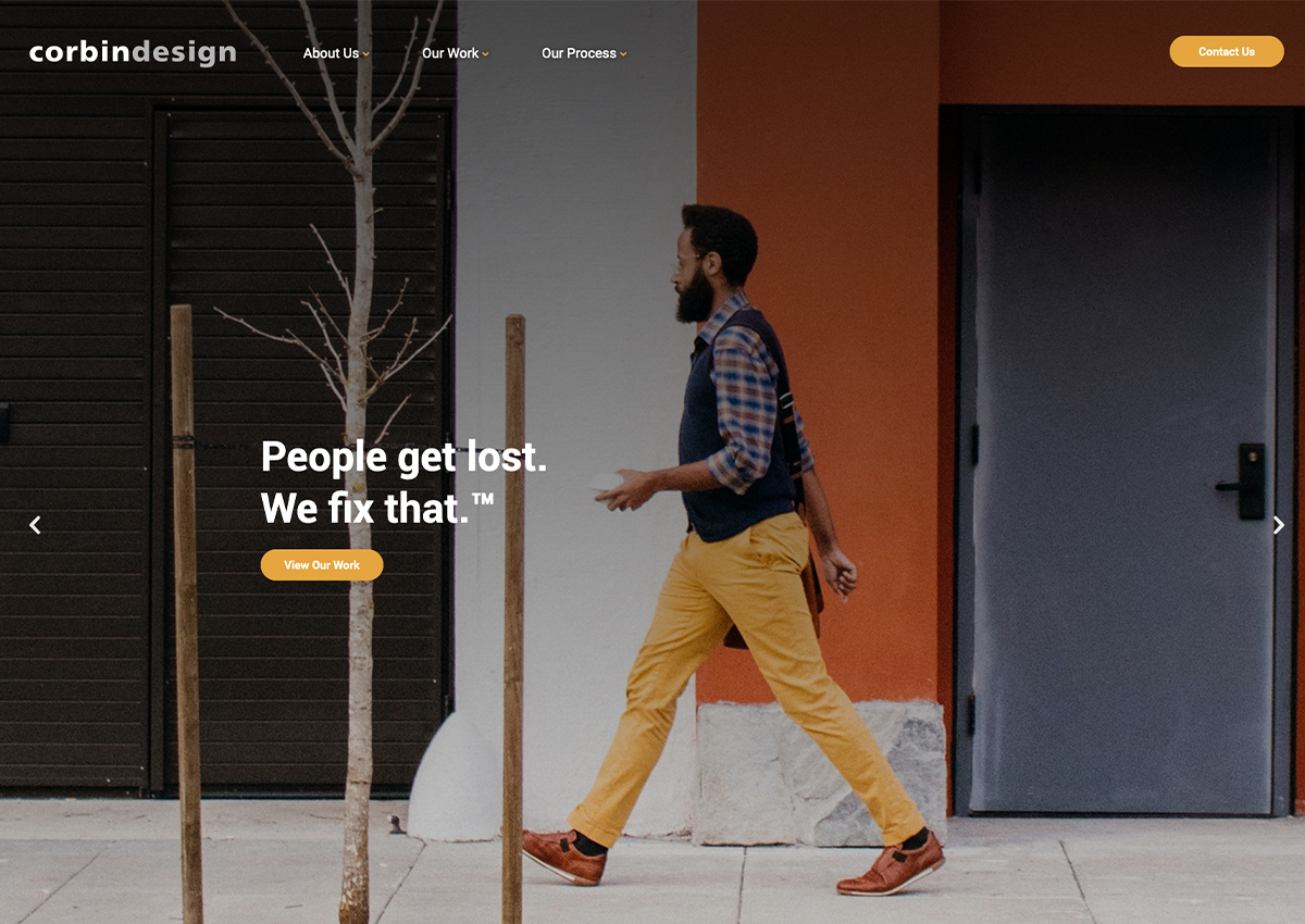 Corbin Design homepage