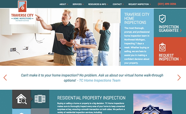 responsive website home inspections